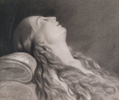 Louise Vernet on Her Death Bed by Hippolyte Delaroche